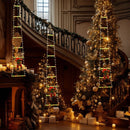 1,7m LED Kerstladder met Klimmende Kerstman – Kerstverlichting USB