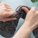 Antislip douchemat rond 55x55 cm grijs