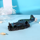 Aquarium decoratie - Gevechtsvliegtuigen - Realistische hars ornamenten voor vistank landschapsarchitectuur - Duurzaam en stabiel - Ideaal voor zoet- en zoutwateraquaria 22*9.5*8CM