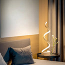 Elegante tafellamp - LED verlichting -dimbaar en oplaadbaar- spiraalvormig design voor elk interieur - wit