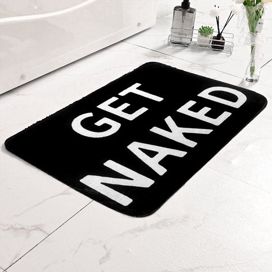 Grote GET NAKED Antislip Badmat - Zacht en Absorberend 50x80