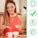 Unikorf 2-delige verstelbare weeg- & maatlepels - wit