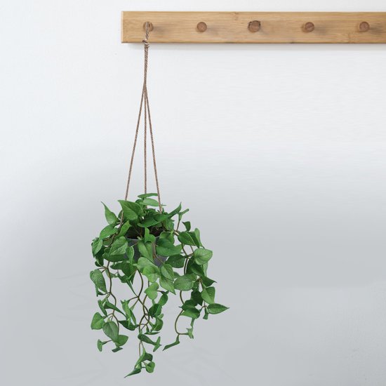 Kunst Hangplant Anthurium Blad – Realistische Groene Slinger