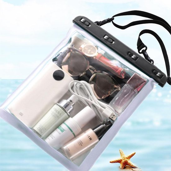 Waterdichte iPad en Telefoon tas met schouderriem 25x23CM