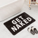 Luxe GET NAKED Antislip Badmat 50x80CM - Zwart