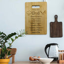 Bamboe Snij- & Serveerplank 'vaderliefde' - 28x22 cm