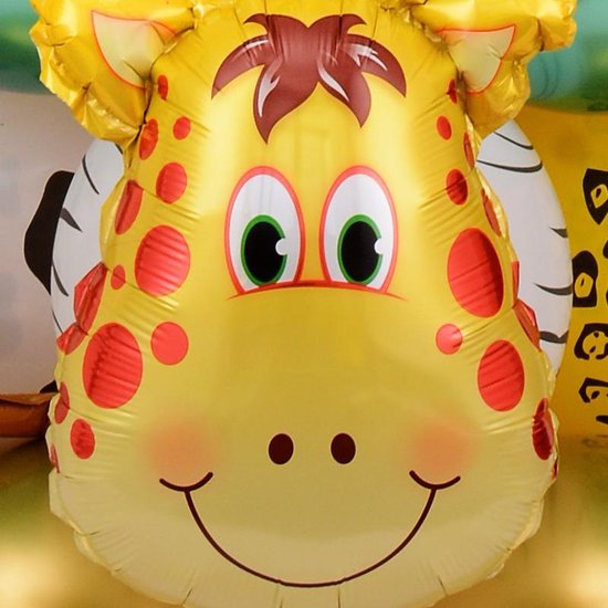 19 delig verjaardag ballonnen set - 2 jaar - Thema: Dieren