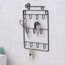 Stijlvolle Metalen Sleutelrek met 11 Haken-Wandorganizer-Rui