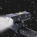 Unikorf Waterdichte USB Fietsverlichting voor & achter zwart