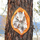 Realistisch Eekhoorn Tuindecoratie Beeldje van Hars 9x4x12.7