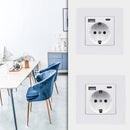 Inbouwstopcontact USB-A & USB-C - Wit - Kinderbeveiliging