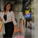 LED Neonbord “Yes! We Are Open” – USB – 34,5 x 30 cm