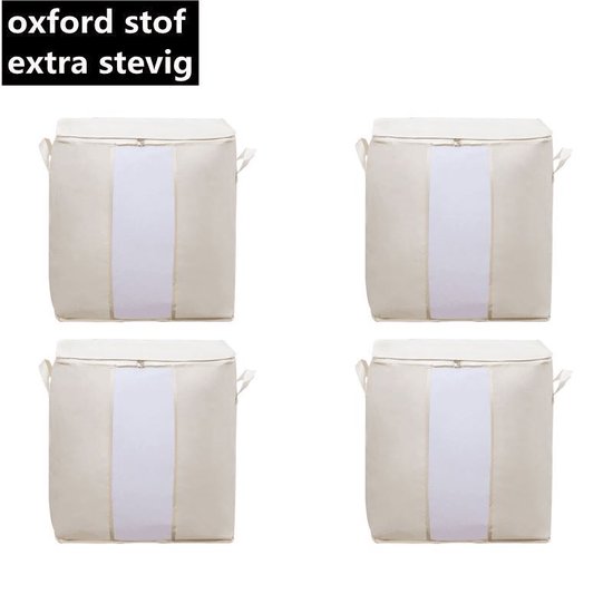 Set van 4 Opbergtassen voor Kleding en Dekbed - Oxford