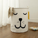 Unikorf opvouwbare speelgoed- & wasmand met handvat - wit