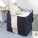 4 Stuks opbergtas voor Kleding / Dekbed / Tuinkussens - Non-wovens / Vezelvlies - Set van 4 stuks ( 4x 62 Liter) - Marineblauw