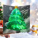2 STUKS Betoverende 3D-Kerstboom Pop-up Kaart - Stuur een Magische Kerstgroet-groen