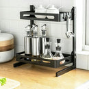 Multifunctioneel 2-laags Keukenrek - Zwart