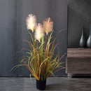 Realistische Kunstplant Pampasgras - Herfstkleuren - Onderhoudsvrij en Duurzaam- 90 cm Hoog
