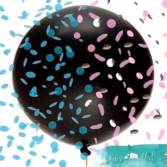 64 delig gender reveal party set - baby shower - gendershower reveal part - boy or girl