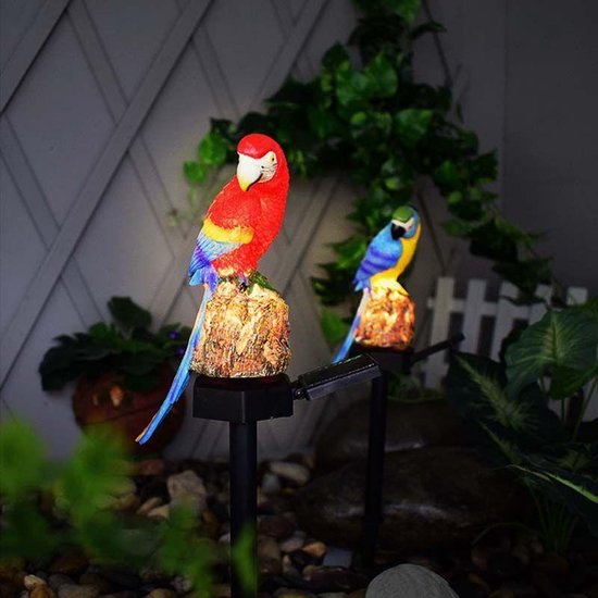 Zonne-energie Buitenlamp - Papegaai Fakkel