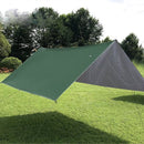 TDR - Outdoor Draagbaar Zonnescherm Met Opbergtas - Waterdicht - Tarps voor Kamperen 300 *300cm - 3-4 Personen -Leger groen