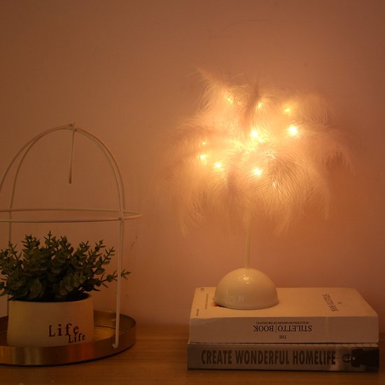 Luxe LED Veren Tafellamp – Stijlvol Roze Warm Wit Licht