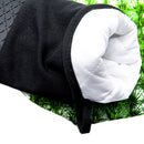 2 Stuks/1 Paar Siliconen Ovenwanten met Zachte Katoenen Voering , Extra Lange Hittebestendige Ovenhandschoenen Voor Bakken, Koken, Grillen-zwart