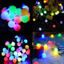 Tuinverlichting zonne-energie 12m 100 LED bollen multicolor