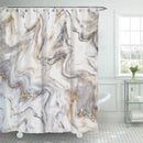 Waterdicht douchegordijn marmerpatroon 180x200cm lichtgrijs