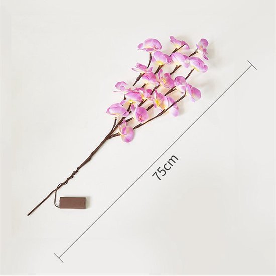 kunst plant/tak met licht paars phalaenopsis - extra leuk vo