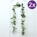 Rozen Slinger 2 Stuks - Kunstbloemen Balkon Decoratie 145cm