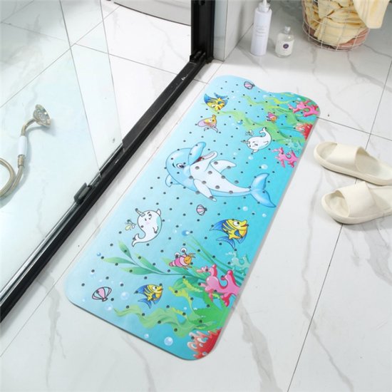 Antislip Douchemat met Zuignappen – Badmat voor Badkamer – Veilig & Comfortabel – 40x71 cm-voor kinderen