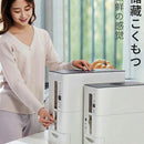 Japans Rijst/Granen Container/Dispenser/ Opbergdoos - 12KG inhoud - wit