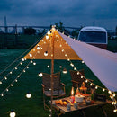 LED bal lichtsnoer warm wit 12m 100 lichtjes bal USB 8 funct