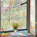 Milieuvriendelijke PVC Glasfolie - Kleurrijk vogel patroon - Zelfklevend - Privacy en UV Bescherming - 40x100 cm