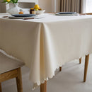 Waterdicht tafelkleed 140x140cm - Vlekbestendig - Melkwit