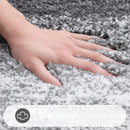 Luxe Hoogpolige Badkamermat 51x76 cm Antislip Grijs