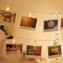 Fotoclip Lichtsnoer - 3 Meter - 20 Lampjes met Fotoclips, Batterij + USB-model voor Dubbel Gebruik