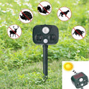 TDR - Ongedierte Bestrijder - Ultrasone - Steenmarters /Vogels / Ratten / Muizen / Katten- Opladen met zonne-energie - donkergroen