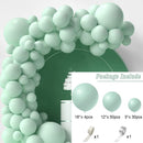 86-delige macaron ballonnenset lichtgroen - ballonnenboog