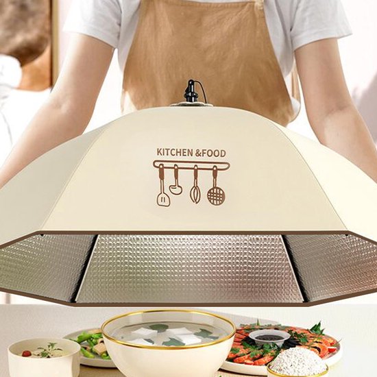 Thermische Voedselkap Opvouwbaar – 70x50x24cm – Warmte- & Koude Afdekking – Ideaal voor Camping, Thuis & Reizen