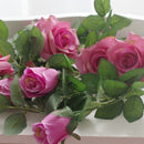 2 Stuks Klimop Slinger met grote rozen kunstbloem -2 meter lang-decoratieve slinger-Bloemenkrans-pink