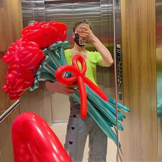 Unikorf 82-Delige Rozenballonboeketten - Valentijn & Moederd