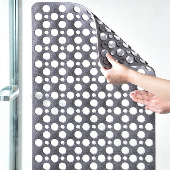 Antislipmat voor de badkamer, verdikt, hol, milieuvriendelijk, waterdicht, grijs, 55*88cm