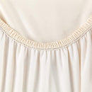 2x Stoelhoezen Stretch Imitatieleer Waterdicht Cream