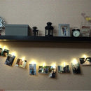 Fotoclip lichtsnoer 3m, 20 warm wit lampjes (batterij)