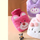 Cartoon Warmwaterkruik met Pluche Hoes - 500 ml - Schattig en Compact