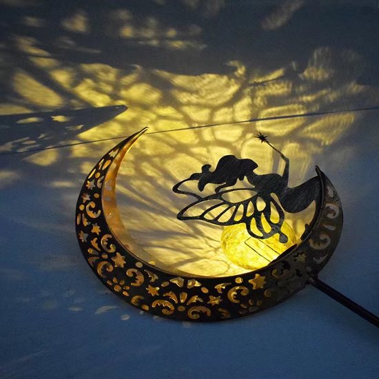Unikorf Solar Maanverlichting - Glazen Tuinlantaarn