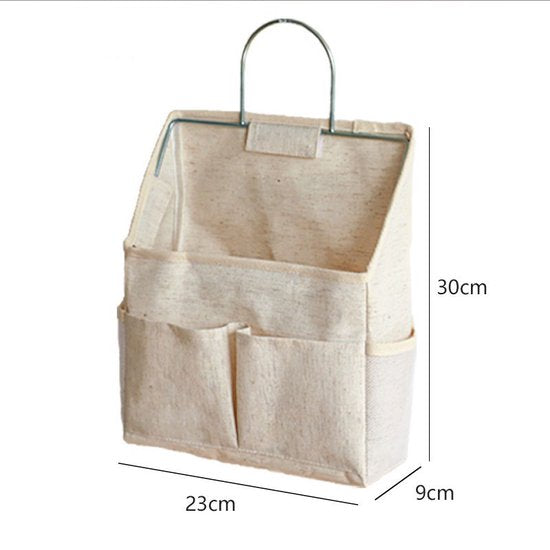 Houss Hangende opbergtas 30×21×9 cm katoen naturel