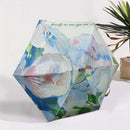 Opvouwbare Paraplu Witte Rozen, UPF50+ Anti-UV, Ø102cm